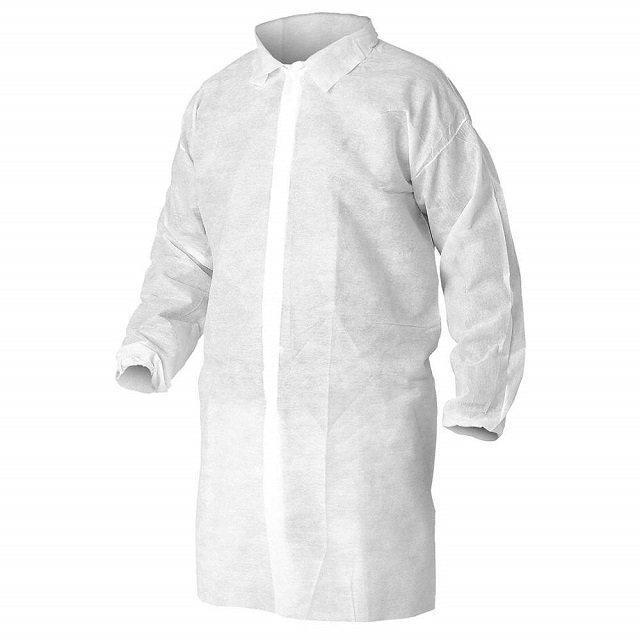 주머니가 있거나없는 짠것이 아닌 실험실 코트 셔츠 칼라 의료 화학 Visit Coat
