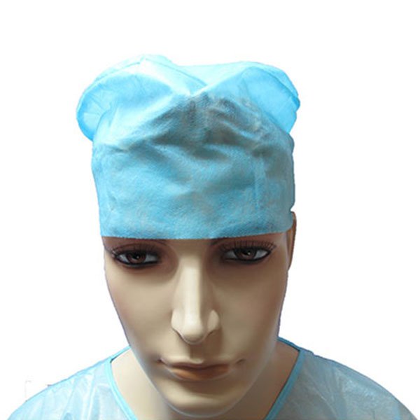 탄력 있는 코비드-19를 가진 의학 처분할 수 있는 닥터 모자 머리 덮개 부직포